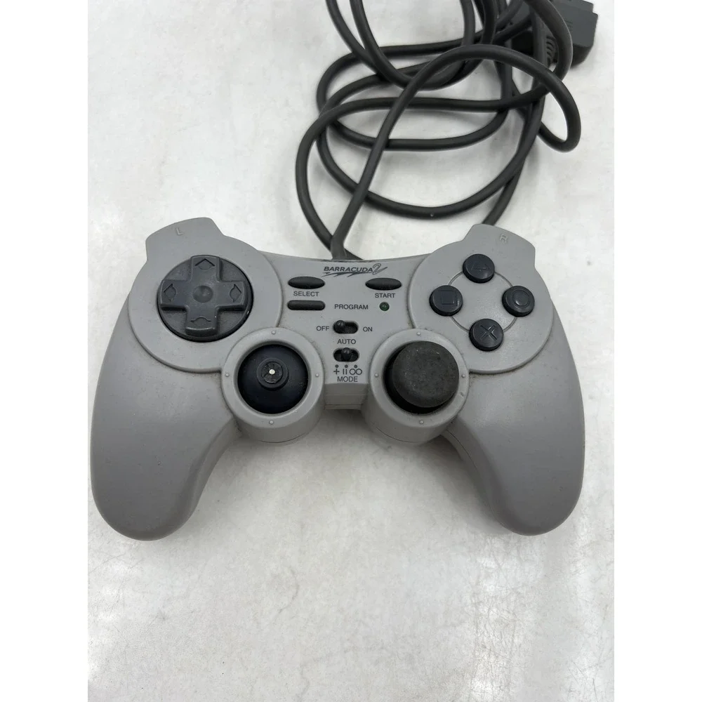 InterAct Barracuda 2 Gray Wired Controller PS1 PlayStation SV-1133